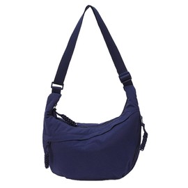 Nylon Crescent Crossbody Bag for Women Shoulder Tote Handbag Casual Sling Bag Dumpling Purse Bag for Outdoor Travel