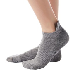 AVILMORE Women's Yoga Socks, Anti-Slip, Pilates, Hot Yoga, Yoga Socks, Health Socks, Moisture Wicking, Quick Drying, Fall Prevention, gray