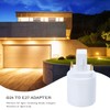 iplusmile Adapter G24 to E27 G24D to E27 Socket Adapter: