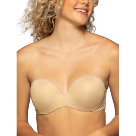 Vanity Fair Women's Gel Touch Strapless Push Up Bra 2111121, Barely Beige, 32A