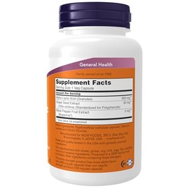 NOW - Alpha Lipoic Acid 600 mg,120 Veg Capsules - Top Quality