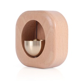 Gosknor Shopkeepers Bell for Door Opening, Square Wooden Magnetic Wind Chime Doorbell Decoration for Unique Housewarming Gift Business Entrance Door Home Garden