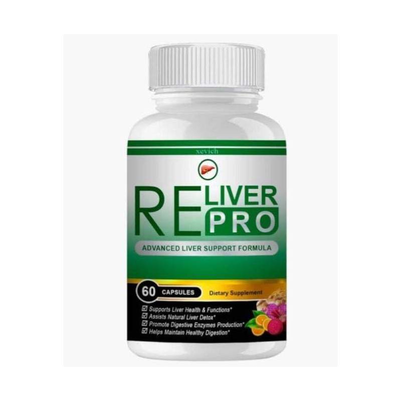 ReLiver Pro Advanced Support Formula/Liver Function & Natural Ingredients -
