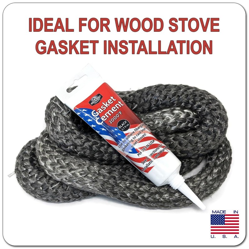 Midwest Hearth Stove Gasket Cement 2.7-Ounce Tube (Black)