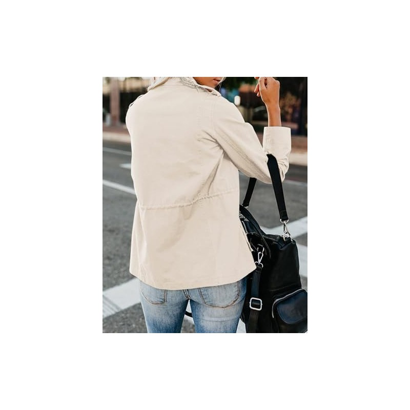 Imily Bela Imily Bela Womens Jacket Ladies Utility Jacket Stand-Up