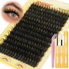 JIMIRE Thick Lash Clusters Kit 12-24MM 200D Volume Cluster Eyelash