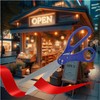 25 Inch Grand Opening Scissors Blue – Blue Scisors 25''
