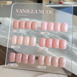 GAOY GAOY Macaron Nail Gel Polish Set Including Peach Pink Nude Shades, Sweet Minimalist Creamy Colors, Opaque Long Lasting Gel for Home & Salon Manicure