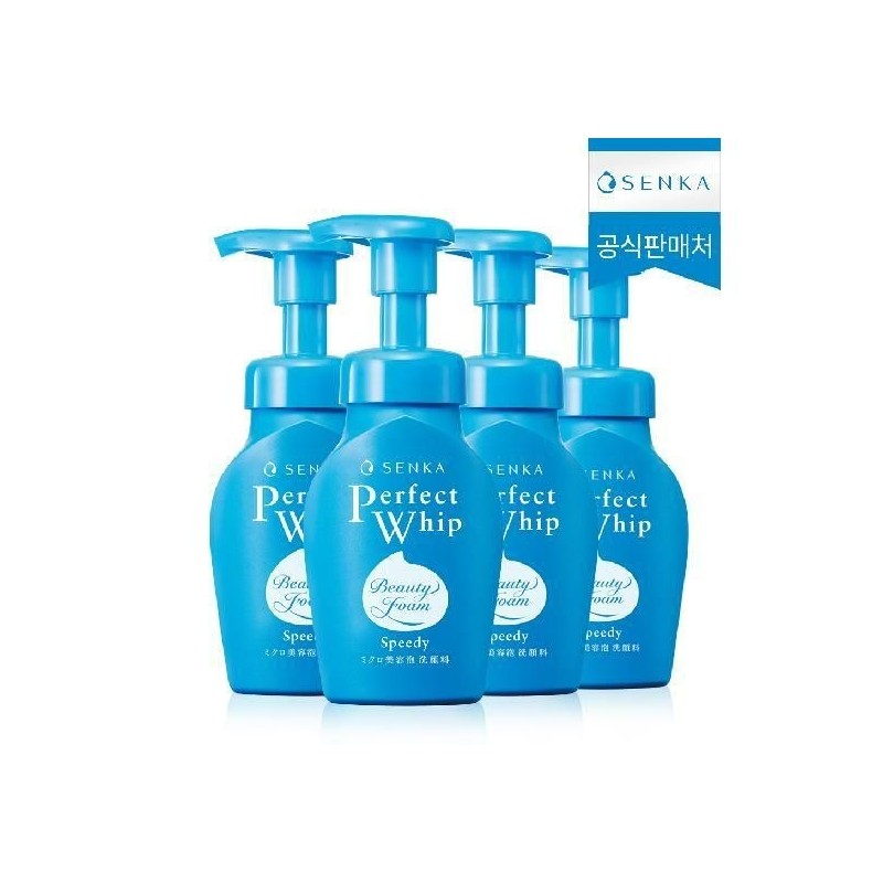Senka NEW 센카 스피디 퍼펙트휩 폼클렌징 150ml 4개