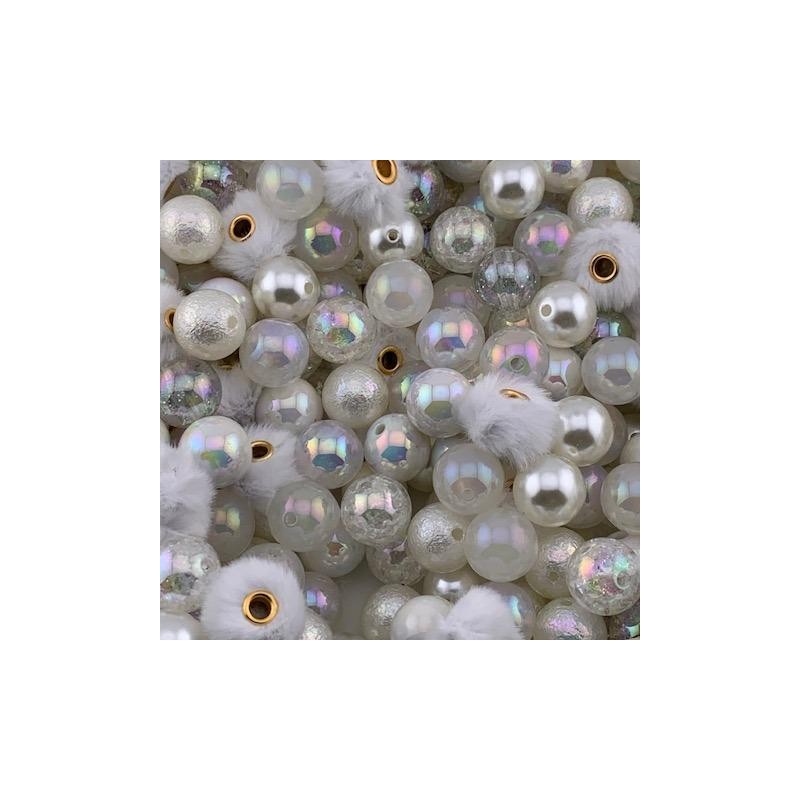 Color Mix 20 Pack 16mm Acrylic Beads for Pen and