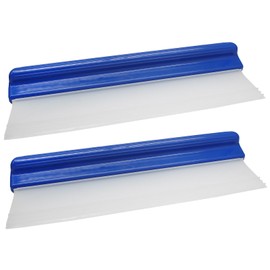 Uenhoy 2 Pack Car Squeegee 12 Inches, Flexible Car Water Scraper Automotive Wiper, Silicone Water Blade for Car Windshield, Window, Home Glass, Blue