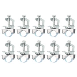 uxcell 10Pcs Conduit Hanger with Beam Clamp Fit for 1"(25mm) Pipe Support Bracket Cable Hangers for I-beam, Conduit, Pipe, Cable