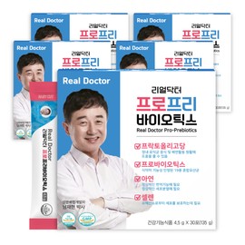Real Doctor Pro-Prebiotics Whole Family Lactobacillus Lactobacillus Gasseri Zinc Selenium 30 Packets, 5 Pieces / 리얼닥터 프로프리바이오틱스 온가족 유산균 락토바실러스 가세리 아연 셀렌 30포, 5개