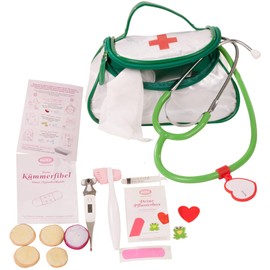 Götz 3402940 Doctor's Bag - 42-Piece Doctor's Bag with Stethoscope, Thermometer, Syringe, Plaster, Bandage & Many More - Toy Doctor's Case for Children from 3 Years