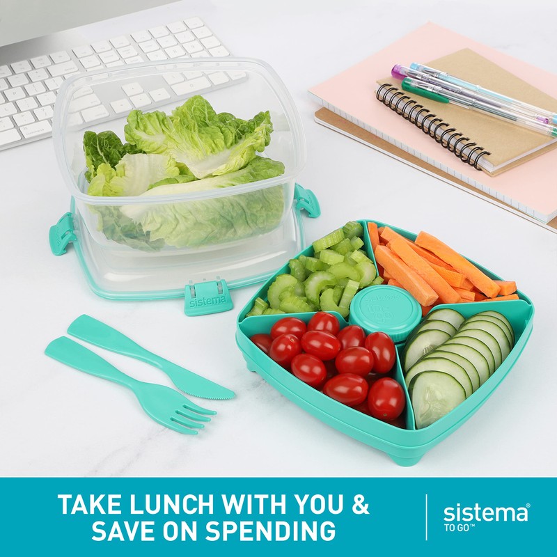 Sistema Salad Max TO GO Lunch Box | 1.63L Food