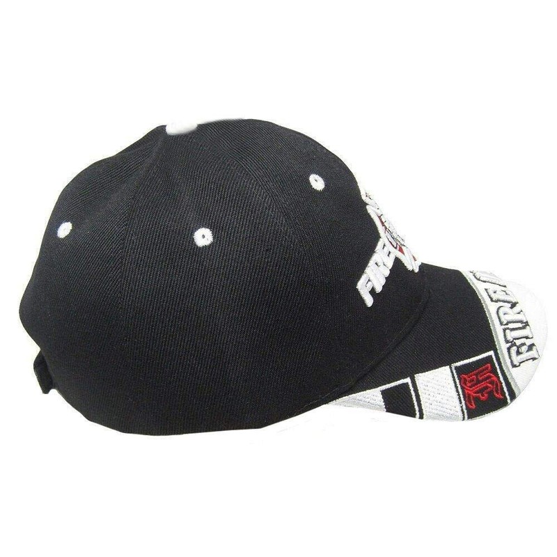 AES Fire Department Dept Emblem FD Scripture Shadow Black Embroidered