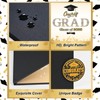 Graduation Decorations 2025 Black Gold Graduation Guest Book to Sign