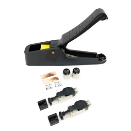 RiteAV Field Installable Cat6A Connectors Black 2 Pack, Crimp Tool Included