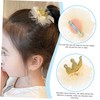 Ipetboom 3pcs Children's Crown Barrette Birthday Glitter Babies Hair Clips