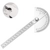 Stainless Steel Protractor 0-180Â° Degree Protractor Angle Gauges Arm Measuring Ruler Tool Engineer Protractor Gauge with 140mm Ruler, Universal Angle Ruler for Painting Drawing