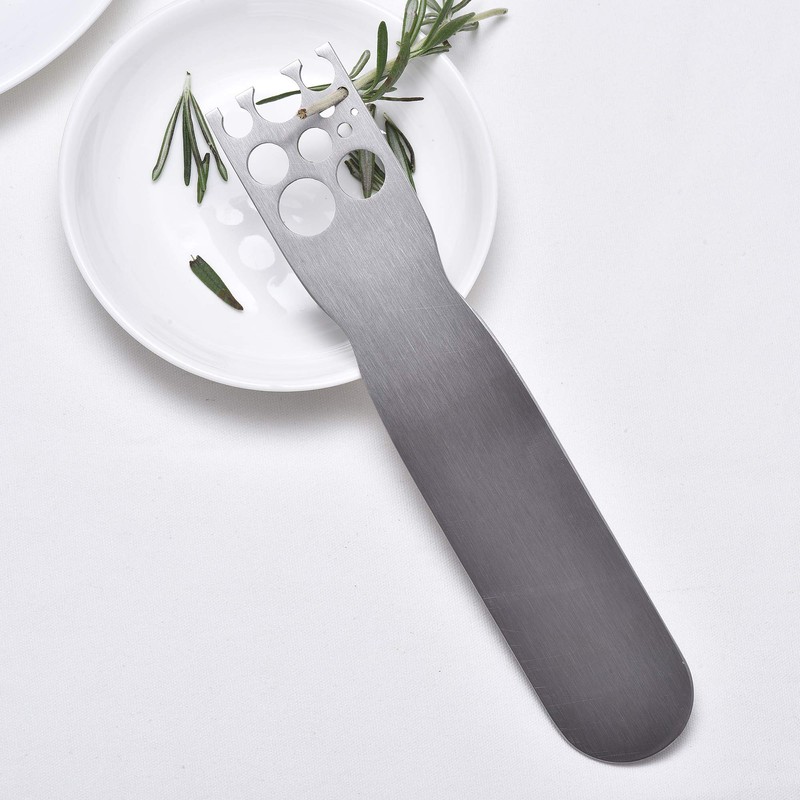 Herb Stripper, Stainless Steel herb Leaf Zip Tool for Kale,