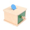 Toddmomy 1 x Montessori Infant Coin Box Wooden Hand Eye