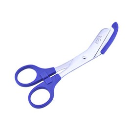 Bandage Scissors Round Tip for Nurses,Veterinary and Home Use with with Colored Safety Guard 5 -Colors (Blue)