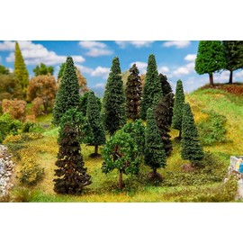 Faller FA181529 15 Mixed Forest Trees, Assorted Model Kit, Accessories, Multi-Coloured