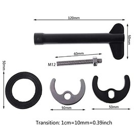 10 Piece Faucet Repair Kit Monobloc Faucet Fixing Kit Single Hole Mixer Tap Clamp Bracket Replacement for Kitchen Sink M12 Wrench