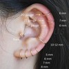 LUCKYJEWUS 14K Gold Filled Small Hoop Earrings for Cartilage Nose,