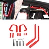 WSays Aluminum Front and Rear Grab Bar Handle Grip Set