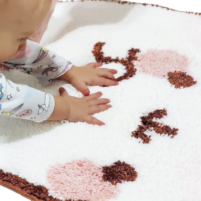 6vibes Molang Bathroom Rug - Bath Mat Non-Slip - Extra