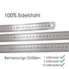 Stainless Steel Ruler Steel Scale Measuring Tool with Double Sided