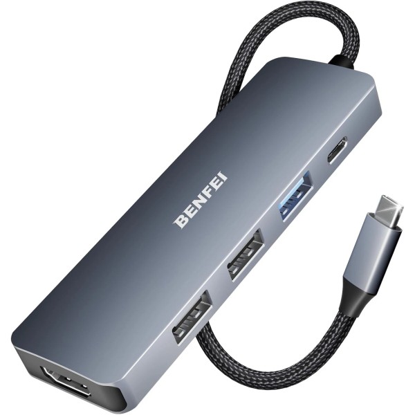 BENFEI USB C Hub 5-in-1 with 4K HDMI(Certified