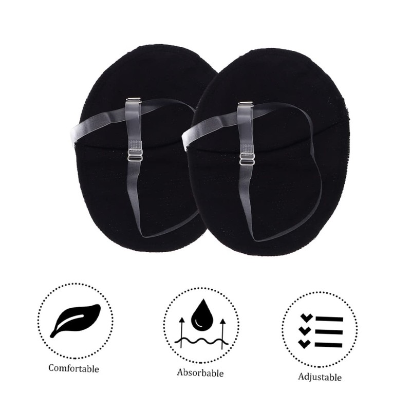 Beavorty Armpit Pads for Sweating Women 2 Pairs Reusable Underarm