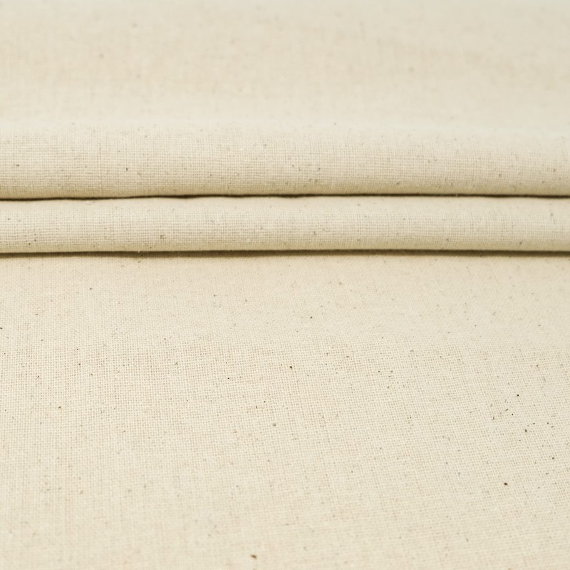 Roc-Lon 44/45" 100% Cotton Osnaburg Natural Perm Press, Off-White, Cut