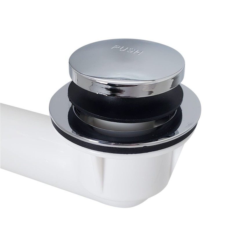 Westbrass D3322-26 1-1/2-Inch NPSM Coarse Thread Tip-Toe Bath Drain, Polished