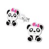 Panda Earrings 925 Sterling Silver