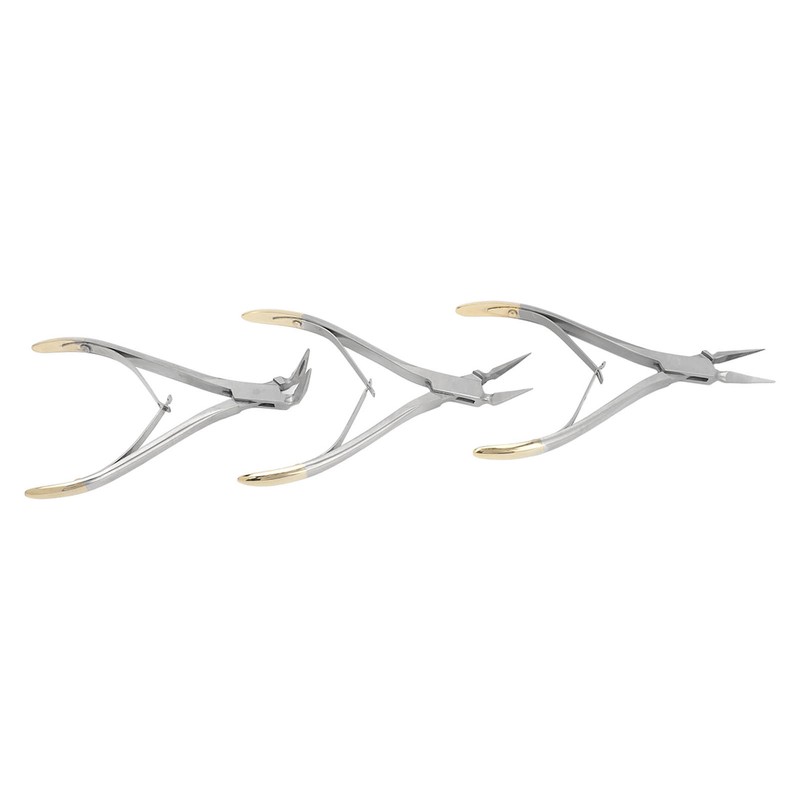 3pcs Residual Root Forceps Set Stainless Steel Dental Root Fragments