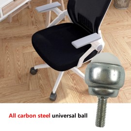 Ball Castors for Furniture, 10 Pieces Rotating Ball Castors, Heavy Duty Mini Castors, 3.3 x 1.65 x 1.65 cm Nylon Carbon Steel Furniture Castors, Small Universal Castors with Bolt Type, for Furniture,