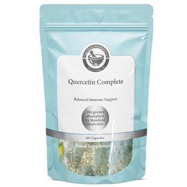 Quercetin Complete Supplement 250 mg| 60 Vegan Quercetin Powder Capsules| 3 Capsules Per Serving| Contains Quercetin Phytosome| High Absorption, Highly Effective - Natural Immunity Support