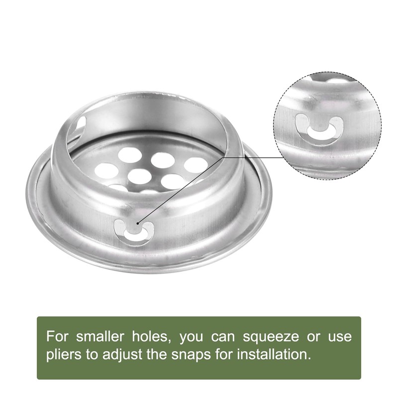 uxcell Floor Drain Cover, Stainless Steel Anti Blocking Drain Cover