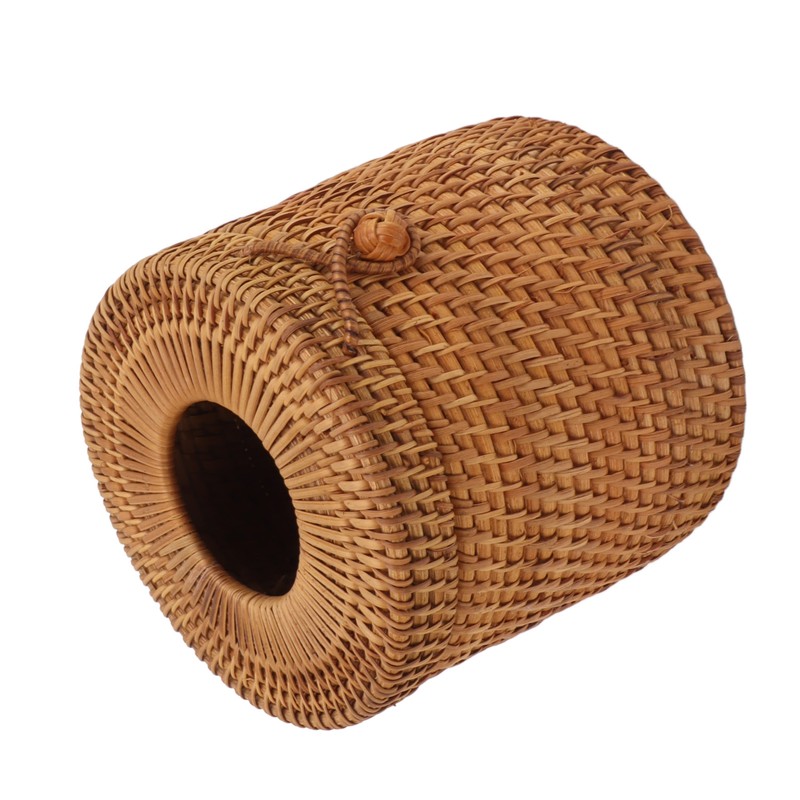 Rectangular Rattan Tissue Box Cover Rattan Woven Tissue Box Holder