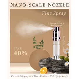 Ouxayapl Parfümzerstäuber für Unterwegs, 5ML Parfüm Abfüller, Tragbar Reise Parfümzerstäuber für Unterwegs,Urlaub,Business (Schwarz+Pink)