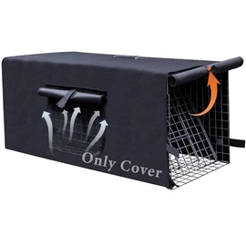 Rockever Upgraded Live Animal Trap Cage Cover with Window | Cat Trap Cover For Stray Cats For 32 Inch Heavy Duty Trap Cage With Real Door For Raccoon, Skunk, Squirrel (Only Cover)