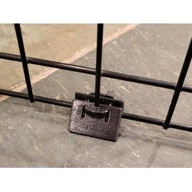 16 Anti-Scratch Floor Feet Clips for Black Wire Metal Pet Exercise Playpen (Dog Puppy Bunny Ex Pen) Kennel Accessory