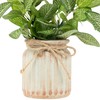 Northlight Reticulated Artificial Spring Foliage in Ceramic Pot - 8"