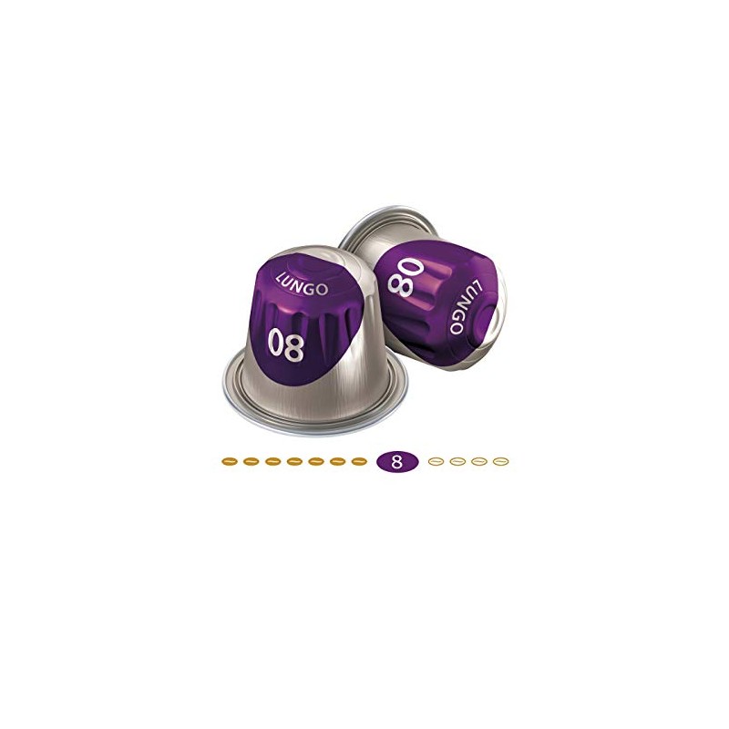 Jacobs Lungo Intenso Coffee Capsules, Intensity 8 of 12, 20