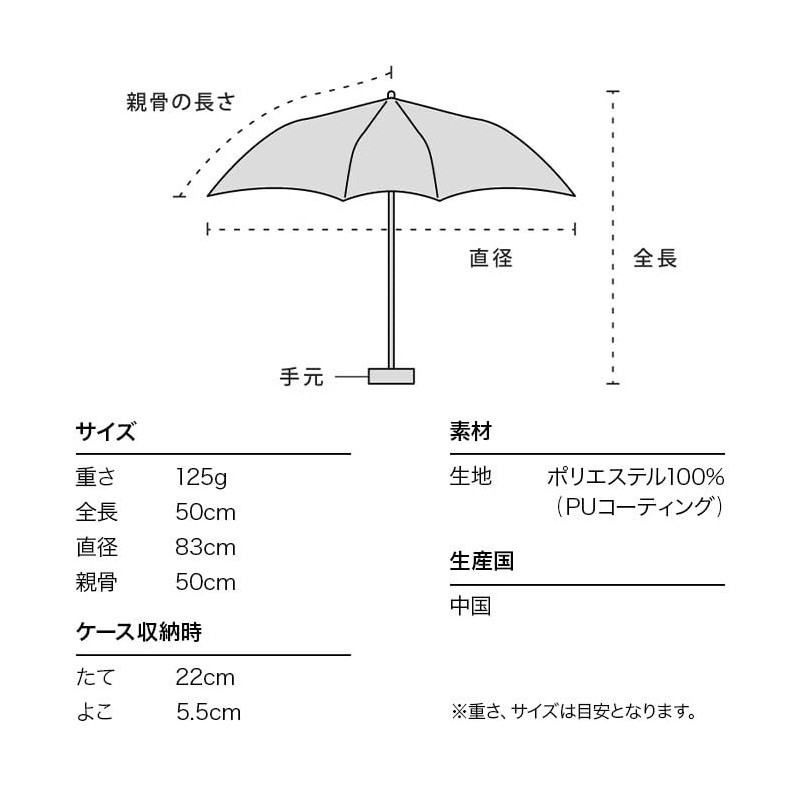 [2025] Wpc. Parasol Light Darkening Lightweight Watercolor Heart Mini Off