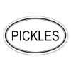 CafePress PICKLES (Oval) Oval Sticker Oval Car Bumper Sticker
